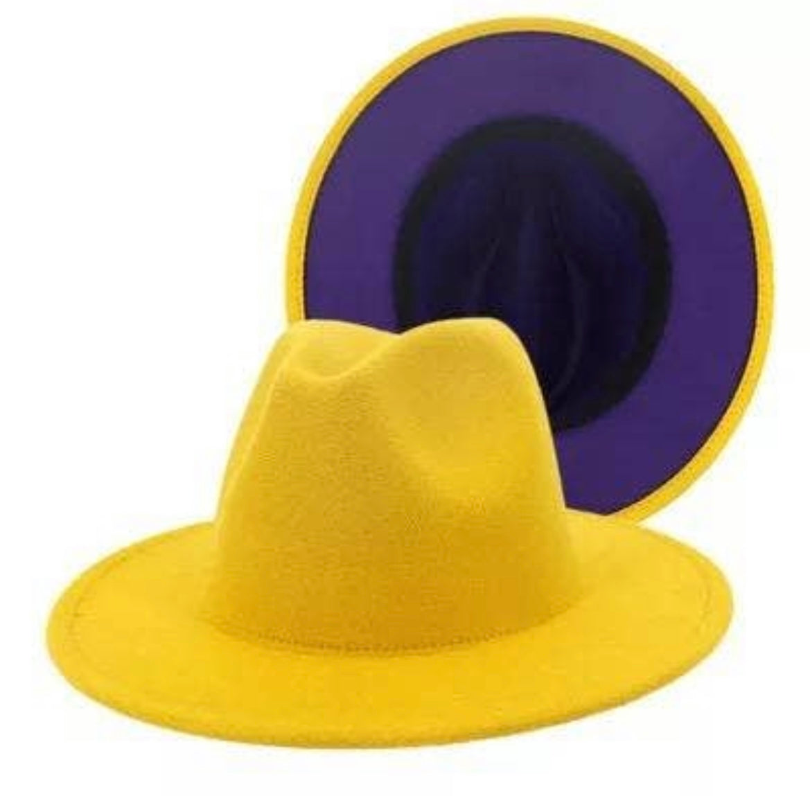 Yellow/Purple Fedora