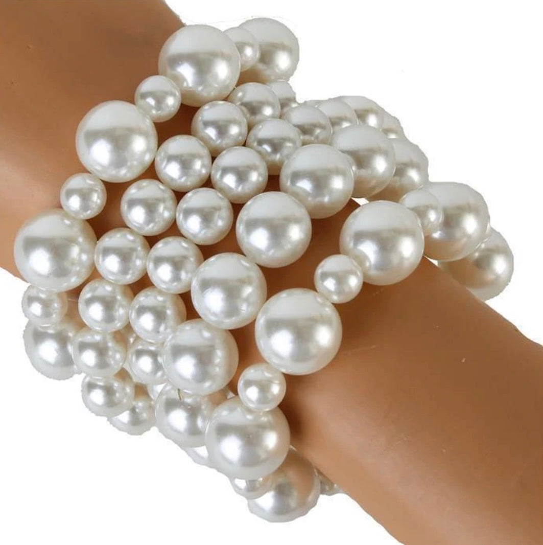 5 Strand Pearl Bracelet