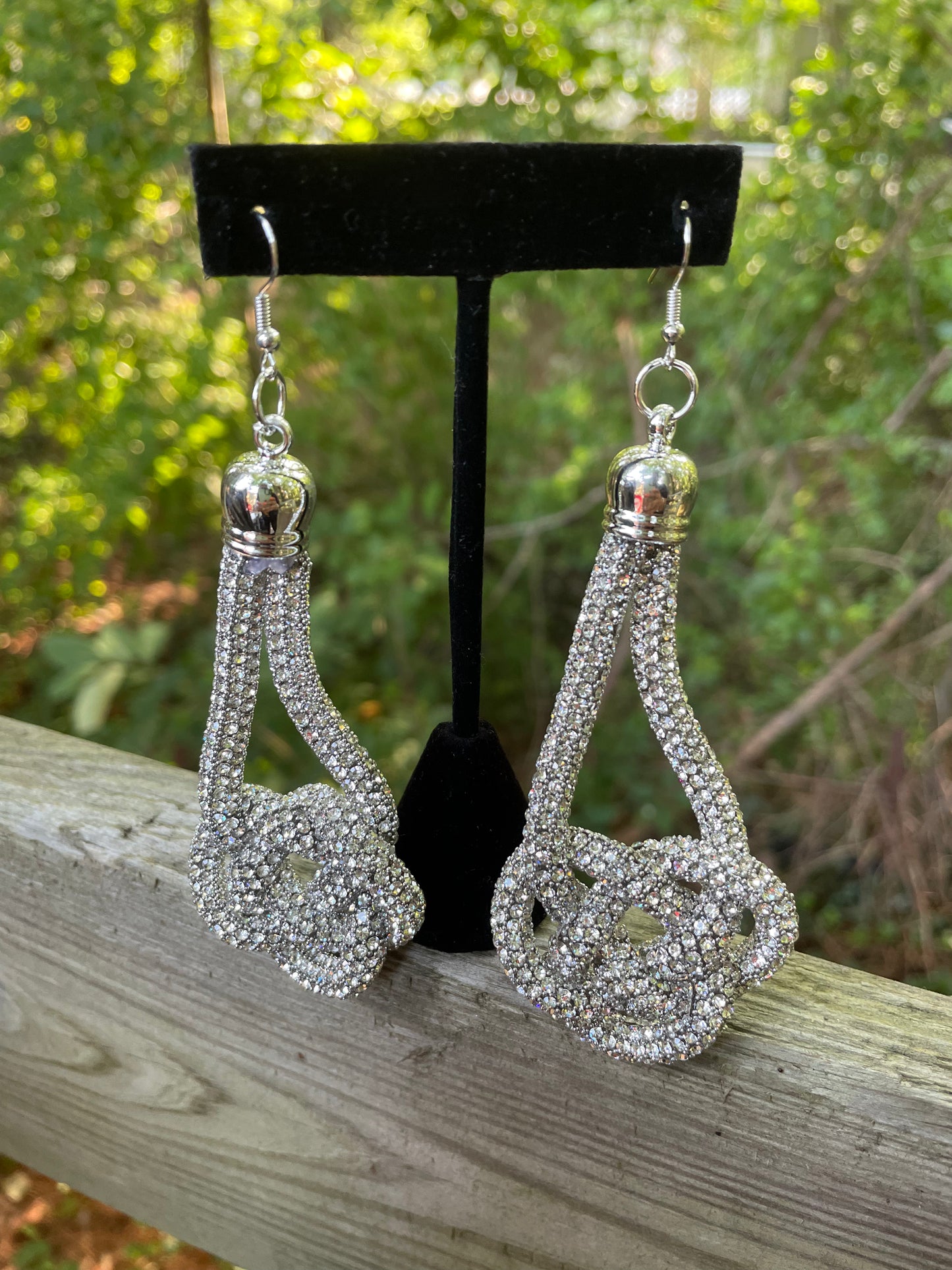 Bling Knot Earrings